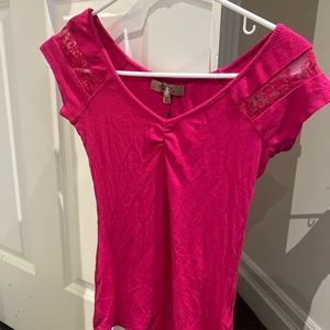 Bershka pink vintage top
